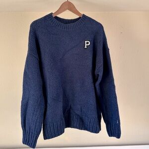 blue navy victory's secret sweater size L